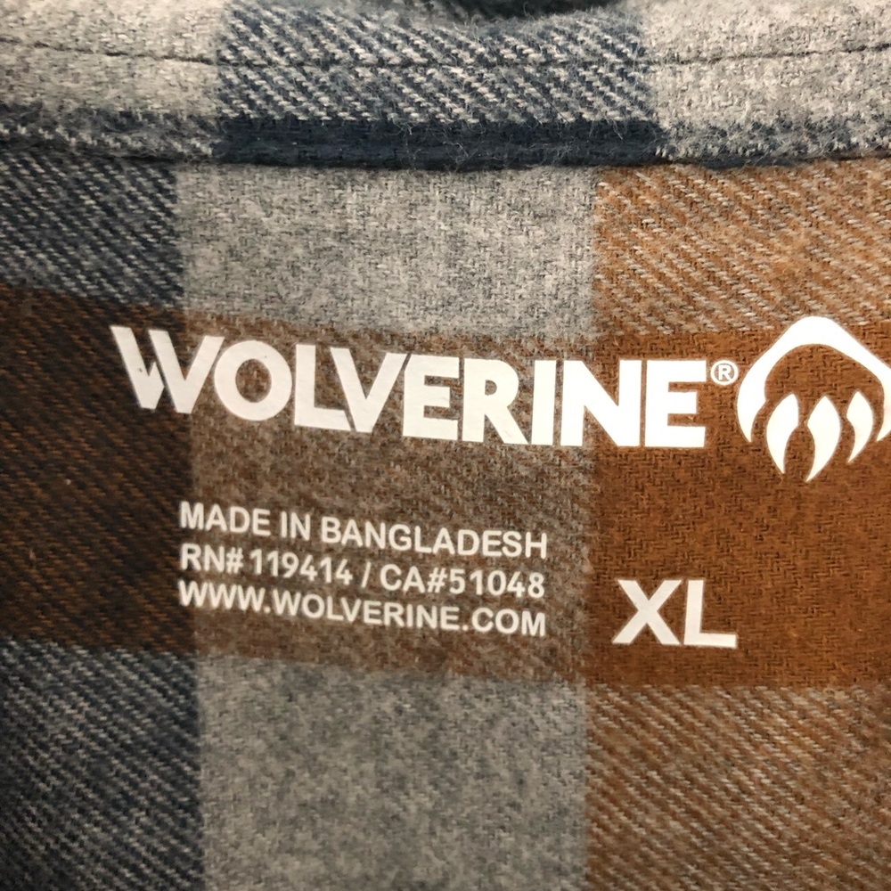 Wolverine flannel XL - Picture 2 of 2